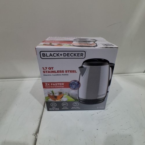 BLACK + DECKER STAINLESS STEEL ELECTRIC KETTLE - 1.7L image 5