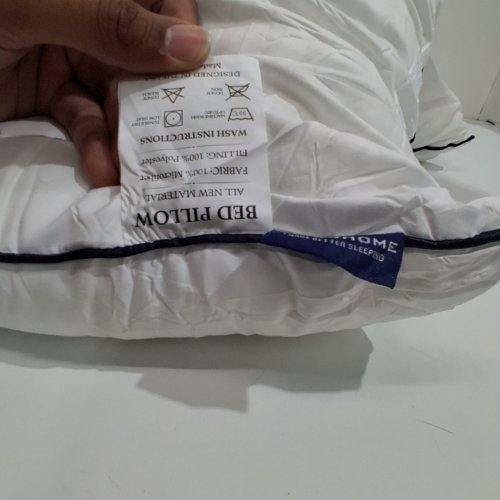 2PK GOHOME QUILTED BED PILLOWS - QUEEN - WHITE image 2