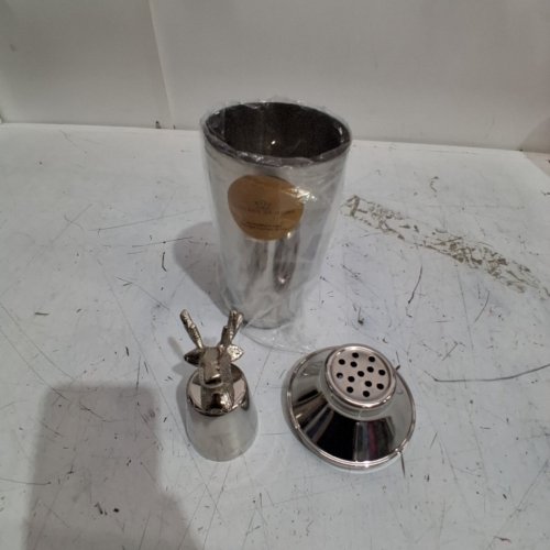 3PC COCKTAIL SHAKER WITH REINDEER - SILVER (MODEL: NOV-5501) image 2