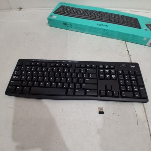 LOGITECH WIRELESS KEYBOARD - 2.4 GHZ WIRELESS - BLACK (MODEL: K270) image 2