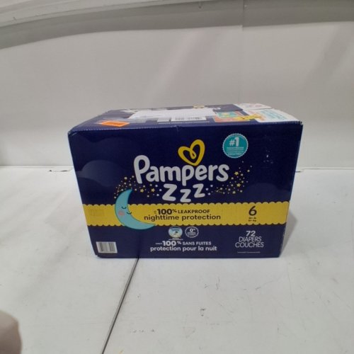 72PK PAMPERS ZZZ NIGHTTIME OVERNIGHT PROTECTION DIAPERS - SIZE 6 (35+ LBS) image 2