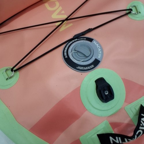 NACATIN INFLATABLE STAND UP PADDLE BOARD WITH DOG RAMP - 12FT X 36" X 6" - LIGHT PINK image 5