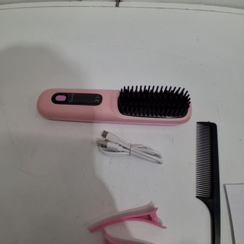 PORTABLE WIRELESS STRAIGHTENING COMB - PINK (STYLE: S7) image 4