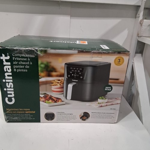 CUISINART COMPACTMAX TOUCH DIGITAL AIR FRYER - 8QT CAPACITY - BLACK (MODEL: ‎AIR-210C) image 6