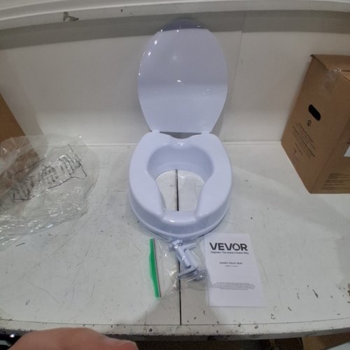 RAISED TOILET SEAT RISER - 4" RAISED - WHITE - (MODEL: FBL760600) image 2