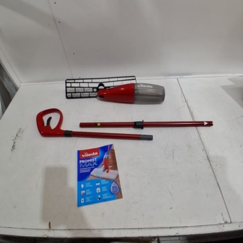VILEDA PROMIST MICROFIBRE MAX SPRAY MOP - MOP ONLY - RED/WHITE image 2