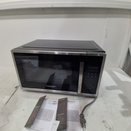 CHEFMAN COUNTERTOP MICROWAVE OVEN - 31 L (1.1 CU. FT) - BLACK / SILVER (MODEL: RJ55-11-V2-CA) image 3