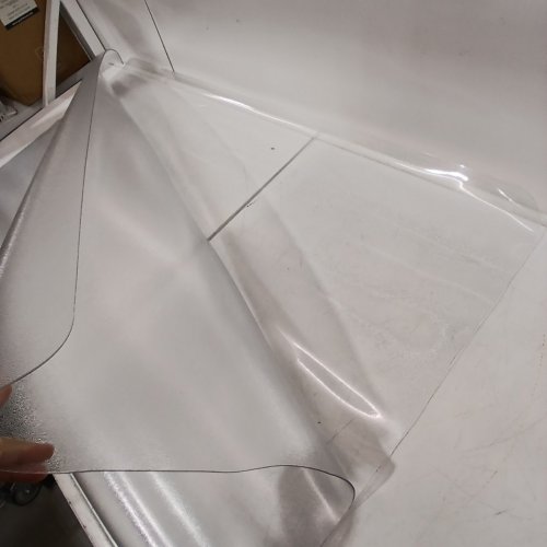 HEAVY DUTY WOOD/TILE FLOOR PROTECTOR / CHAIR MAT - 58" X 47" - CLEAR image 3