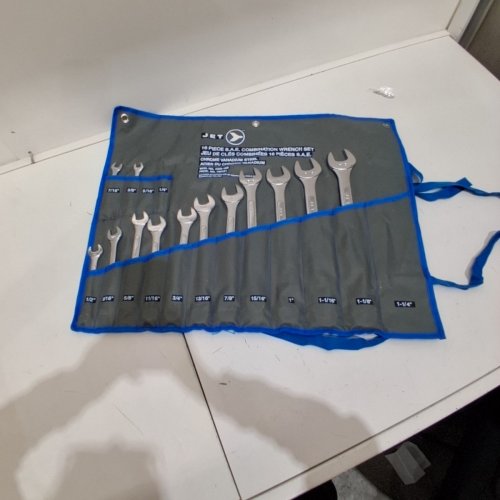 13PC JET TORQUE WRENCH SET AND ORGANIZER, RAISED PANEL COMBINATION, 1/4"- 1-1/4" SIZE, INDUSTRIAL STRENGTH CHROME VANADIUM, INCLUDED POUCH - CHROME (MODEL: 700121/CWS-16S). image 2