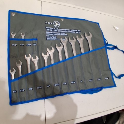 13PC JET TORQUE WRENCH SET AND ORGANIZER, RAISED PANEL COMBINATION, 1/4"- 1-1/4" SIZE, INDUSTRIAL STRENGTH CHROME VANADIUM, INCLUDED POUCH - CHROME (MODEL: 700121/CWS-16S). image 3