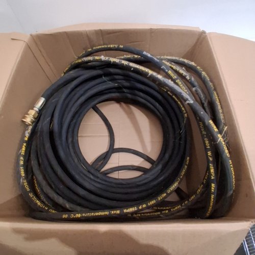 HOURLEEY WIRE BRAIDED HYDRAULIC PRESSURE WASHER HOSE - 4000PSI - 60FT - BLACK image 2
