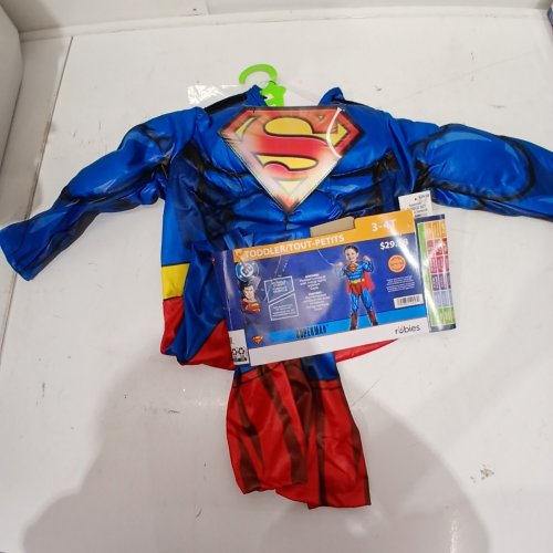 2PC TODDLER RUBIES DC SUPERMAN COSTUME - 3-4T - BLUE/RED (STYLE: 702220) image 2