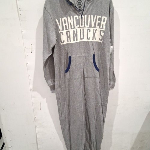 ADULT'S NHL VANCOUVER CANUCKS ONE-PIECE ONESIE - MEDIUM - GREY (STYLE: 18109618) image 2