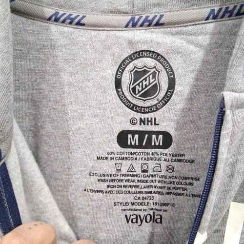 ADULT'S NHL VANCOUVER CANUCKS ONE-PIECE ONESIE - MEDIUM - GREY (STYLE: 18109618) image 3