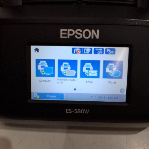 EPSON WORKFORCE ES-580W COLOR DUPLEX DESKTOP DOCUMENT SCANNER WITH 100-SHEET ADF & INTUITIVE 4.3" TOUCHSCREEN (MODEL: ES-580W/J382C) image 2