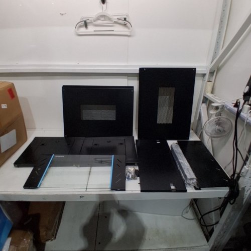 TRYGREALAB 6U PROFESSIONAL WALL MOUNT SERVER CABINET NETWORK RACK ENCLOSURE - 23.6" X 17.7" X 14.9" - BLACK image 3