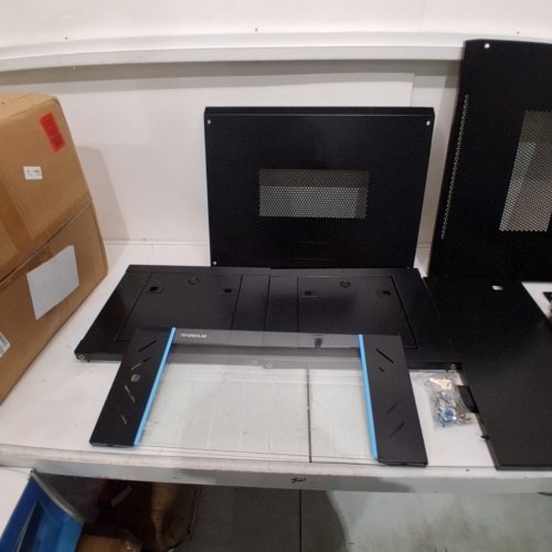 TRYGREALAB 6U PROFESSIONAL WALL MOUNT SERVER CABINET NETWORK RACK ENCLOSURE - 23.6" X 17.7" X 14.9" - BLACK image 6