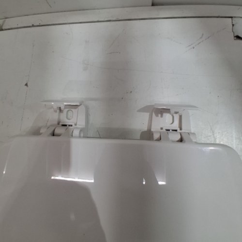 CENTOCO HEAVY DUTY MOLDED PLATIC ELONGATED CLOSED FRONT TOILET SEAT, WHITE (MODEL: DS900-001) image 4