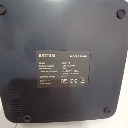 ASTROAI PORTABLE PADDLE PUMP AIRUN P3 - 12 V DC, 20 PSI (MODEL: AIRUN P3) image 3