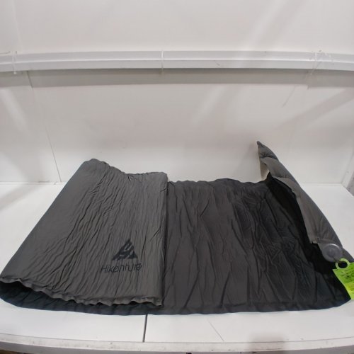 HIKENTURE THICK SELF INFLATING SLEEPING PAD CAMPING MATTRESS - 75" X 26.5" - GREY/GREEN image 2