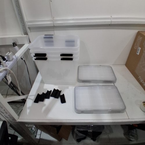 4PK IRIS USA STORAGE BOX WITH GASKET SEAL LID - 34 L (36 US QT) - CLEAR (MODEL: UCB-SSD) image 2