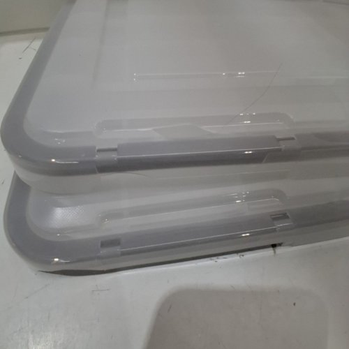 4PK IRIS USA STORAGE BOX WITH GASKET SEAL LID - 34 L (36 US QT) - CLEAR (MODEL: UCB-SSD) image 3