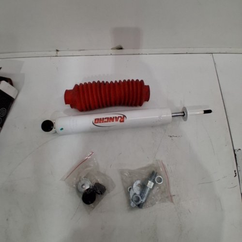 RANCHO RS5000 RS5405 STEERING DAMPER FOR VARIOUS FORD AND JEEP MODELS - WHITE/RED (MODEL: RS5405) image 2