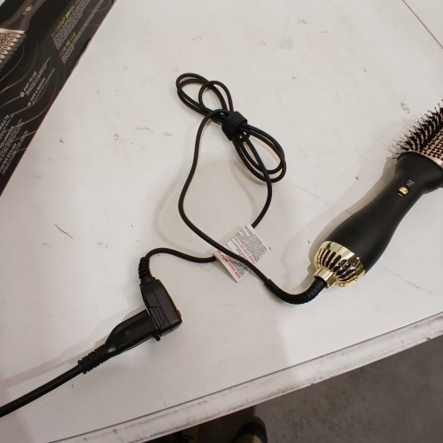 VASLON UPDATED 2025 ONE-STEP 1000W HAIR DRYER & VOLUMIZER HOT AIR BRUSH (4-IN-1) CURLER, STRAIGHTENER HAIR STYLER - NEW GOLDEN image 2