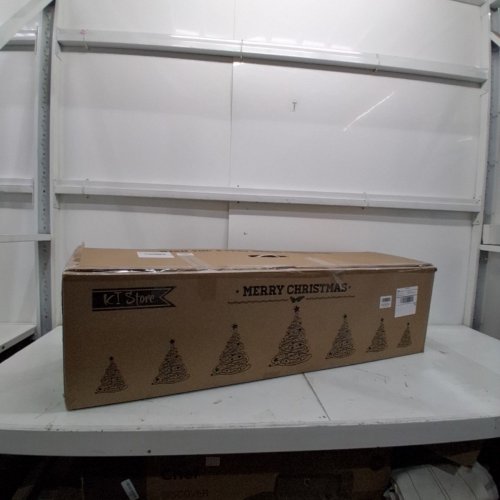 KI STORE UNLIT ARTIFICIAL FLOCKED CHRISTMAS TREE - 7FT image 4