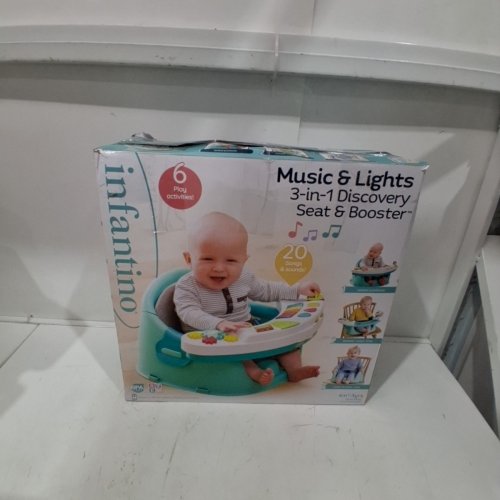 INFANTINO MUSIC & LIGHTS 3-IN-1 DISCOVERY SEAT AND BOOSTER - GO GAGA STYLE image 7