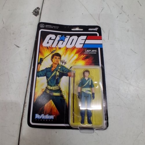 SUPER 7 GI JOE REACTION FIGURES WAVE 2 LADY JAYE COVERT OPERATIONS - 3.75" - GREEN/MULTICOLOR - ( MODEL:‎RE-GIJOW02-LJY-01) image 2