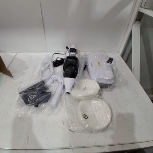TORDER FLOOR STEAM CLEANER SPIN MOP WITH ATTACHMENTS - WHITE (MODEL: HY-803) image 3