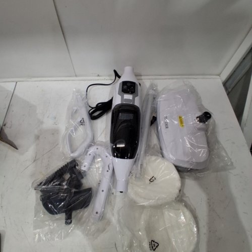 TORDER FLOOR STEAM CLEANER SPIN MOP WITH ATTACHMENTS - WHITE (MODEL: HY-803) image 4