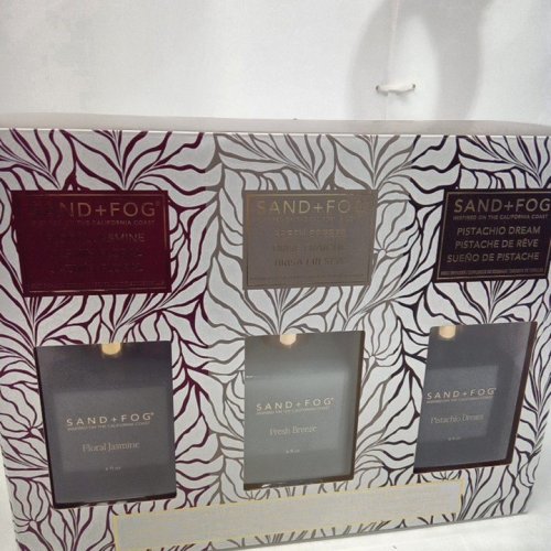 3PC SAND + FOG REED DIFFUSERS- FLORAL JASMINE / FRESH BREEZE / PISTACHIO DREAM - 6OZ/EACH image 2