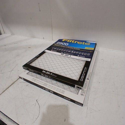 2PK 3M FILTRETE ALLERGEN AND ULTRAFINE PARTICLES REDUCTION AIR FILTER 2500 MPR - 20 X 25 X 1 - BLACK image 3