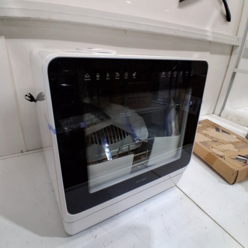 HERMITLUX COUNTERTOP DISHWASHER WITH 7 WASHING PROGRAMS, LED LIGHT, BUILD IN WATER TANK - 5L - WHITE/BLACK (MODEL: HDW5CW01) image 3