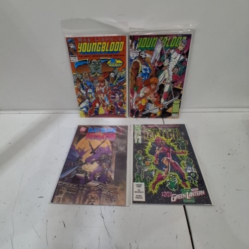 4 ASSTD DC AND IMAGE COMIC BOOKS - GREEN LANTERN #24, BATMAN VS. PREDATOR #2 OF 3, YOUNGBLOOD #O, #1 - VARIOUS AUTHORS image 2