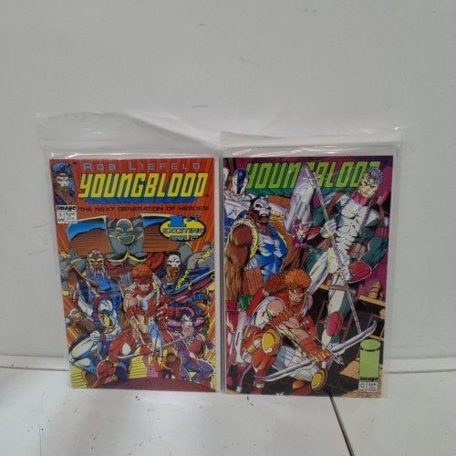 4 ASSTD DC AND IMAGE COMIC BOOKS - GREEN LANTERN #24, BATMAN VS. PREDATOR #2 OF 3, YOUNGBLOOD #O, #1 - VARIOUS AUTHORS image 3