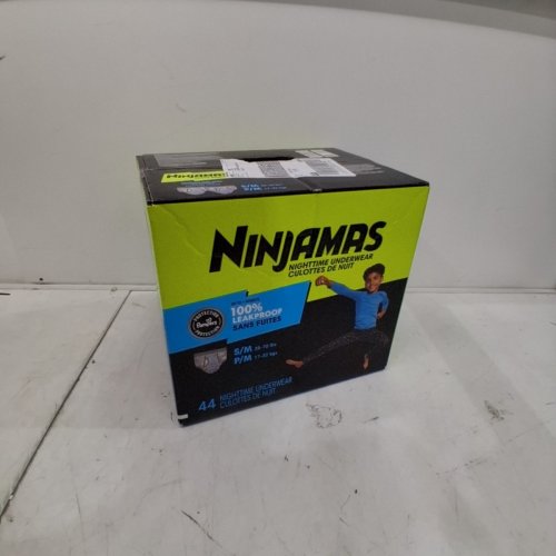 44PK PAMPERS NINJAMAS BOYS BEDWETTING NIGHTTIME UNDERWEAR - SIZE S/M image 2