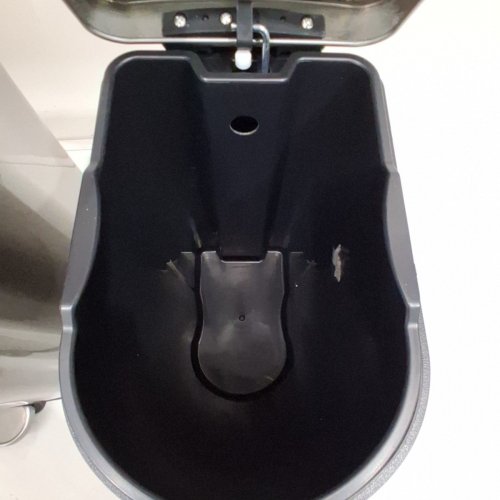 2PC GARVEE PEDAL & SOFT-CLOSE LID TRASH CAN SET - 10L / 50L - STAINLESS STEEL/BLACK (MODEL: PHK_34MXVCM6) image 4