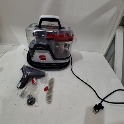HOOVER CLEANSLATE PORTABLE CARPET & UPHOLSTERY SPOT CLEANER & STAIN REMOVER - 40OZ DUAL TANKS - RED/GREY (MODEL: FH14001VCD) image 3