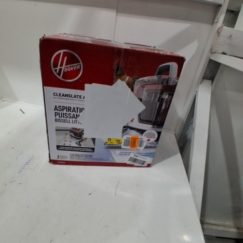 HOOVER CLEANSLATE PORTABLE CARPET & UPHOLSTERY SPOT CLEANER & STAIN REMOVER - 40OZ DUAL TANKS - RED/GREY (MODEL: FH14001VCD) image 7