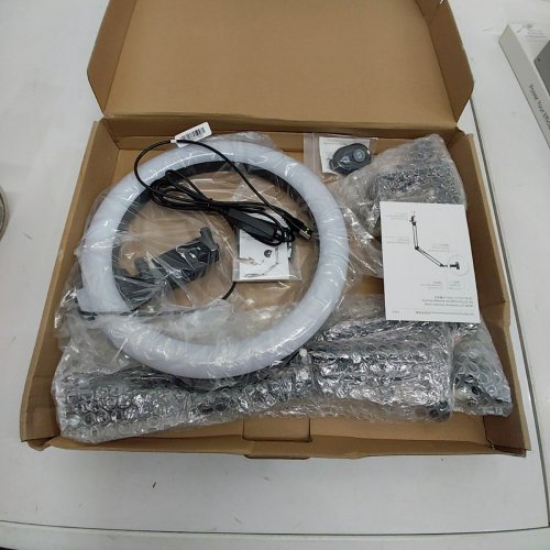 YAYUSI LED RING LIGHT WITH STAND AND PHONE HOLDER FOR DESK - 10" - (MODEL- F-619) image 2