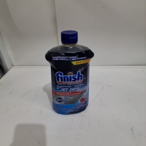 FINISH JET DRY QUANTUM RINSE AID - 1.12L - BLUE (MODEL: 2964545) image 2