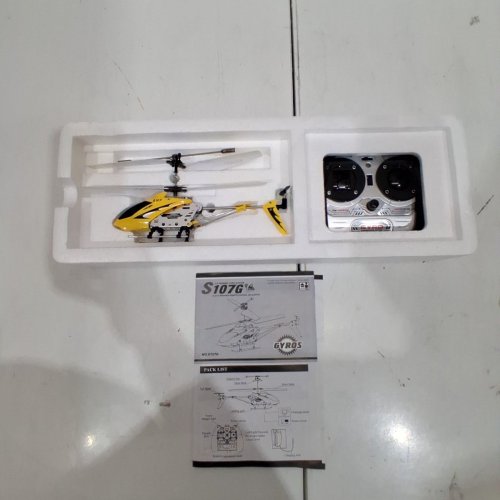 SYMA HELICOPTER PHANTOM METAL MINI REMOTE CONTROL - YELLOW (MODEL: S107G) image 4