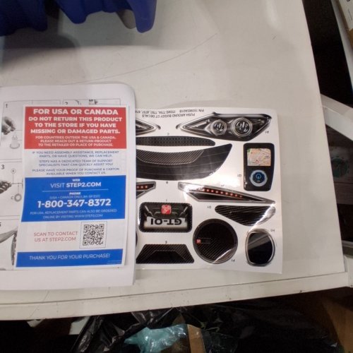 STEP2 PUSH AROUND BUGGY GT CAR WITH SEAT BELT & HORN - 50LBS MAX - BLUE/BLACK (MODEL: 779799) image 3