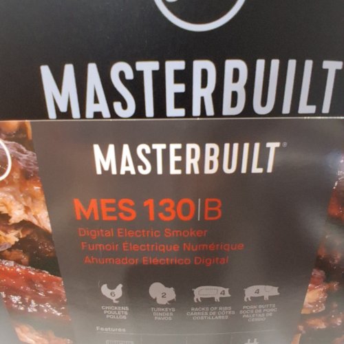 MASTERBUILT VERTICAL SIDE WOODCHIP LOADER DIGITAL ELECTRIC SMOKER - 30" - BLACK (MODEL: MES 130B) image 2