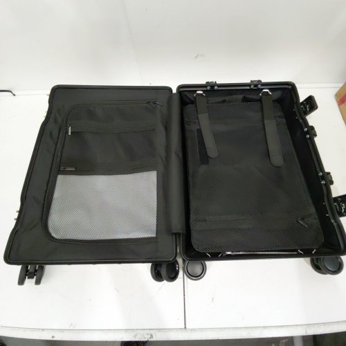 YYW ALL ALUMINUM MAGNESIUM CARRYON LUGGAGE WITH 360° SPINNER WHEELS AND TSA LOCKS - 20" - BLACK image 7