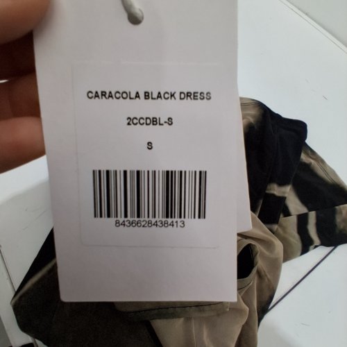 WOMEN'S FENERS CARACOLA SLEEVELESS DRESS - SMALL - BLACK/TAUPE (STYLE: 2CCDBL-S) image 3