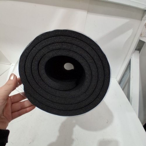 CAP BARBELL HIGH DENSITY EXERCISE YOGA MAT WITH STRAP - 1/2" X 24" X 68" - BLACK - (MODEL: MTIS-6523-12BK) image 3